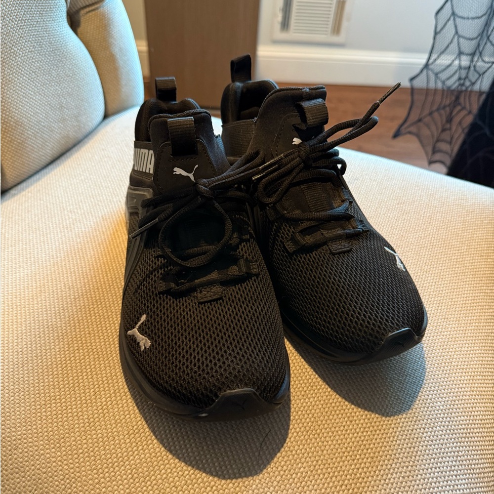 Puma Black Mesh Sneakers